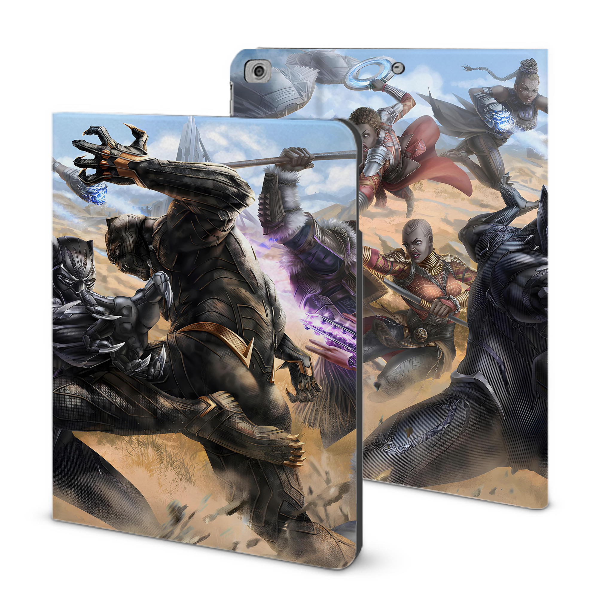 （画像用） アベンジャーズ The Avengers IPad ケース ブック型 PUレザー TPU 耐衝撃 軽量 薄型 ペン収納なし 全面保護 IPad 各モデル対応